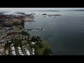 crofton bc canada 4k coastal town drone footage