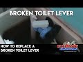 How to replace a broken toilet lever How to replace a broken toilet lever