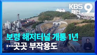 보령 해저터널 개통 1년…곳곳 부작용도 / KBS  2022.12.10.