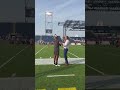 Cleveland Browns QB Deshaun Watson with Cris Collinsworth at the Pro Football Hall of Fame Game