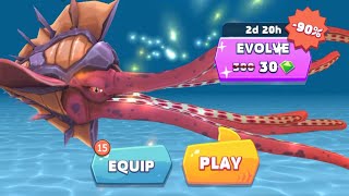 NEW EVIL KRAKEN UNLOCKED AND EVIL KRAKEN GAMEPLAY - Hungry Shark Evolution