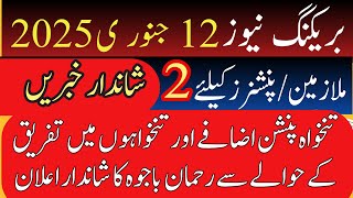 Pension and retirement cases will be submitted online from 13 January|| Rehman bajwa important news