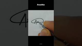 Anushka name signature