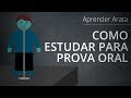 Como estudar para prova oral | Aprender Arata 15