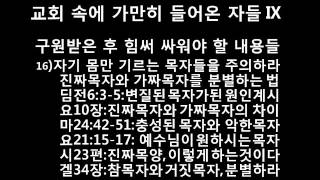 성령학교: 교회속에 가만히 들어온 자들  Ⅸ. 유12-13. 2015.11.1