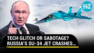 Amid Raging Ukraine War, Russian Su-34 Bomber Crashes In North Caucasus Killing 2 Pilots | Watch