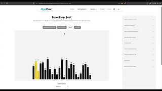 Added Insertion Sort and Selection Sort visualisation #nextjs #javascript #reactjs