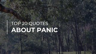 TOP 20 Quotes about Panic | Inspirational Quotes | Good Quotes