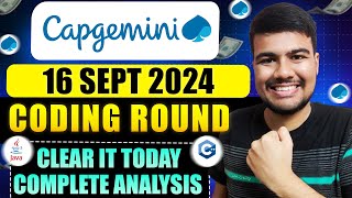 Capgemini Latest OA Coding Solution | 16 Sept Complete Explanation