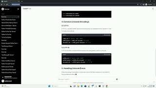 unicode strings in python