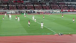 天皇杯2023.6.7(水)浦和レッズVS関西大学　荻原選手から明本選手のシュートを伊藤選手の押し込み。もう完全にベストパートナーな、明本選手と荻原選手。がんばれ大畑選手‼️　