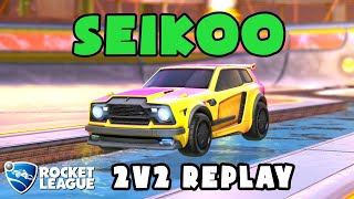 Seikoo Ranked 2v2 POV #298 - Seikoo \u0026 juicy VS drkur \u0026 wozyen - Rocket League Replays