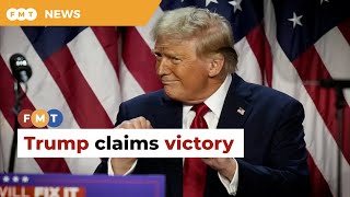 Trump claims victory in US presidency race