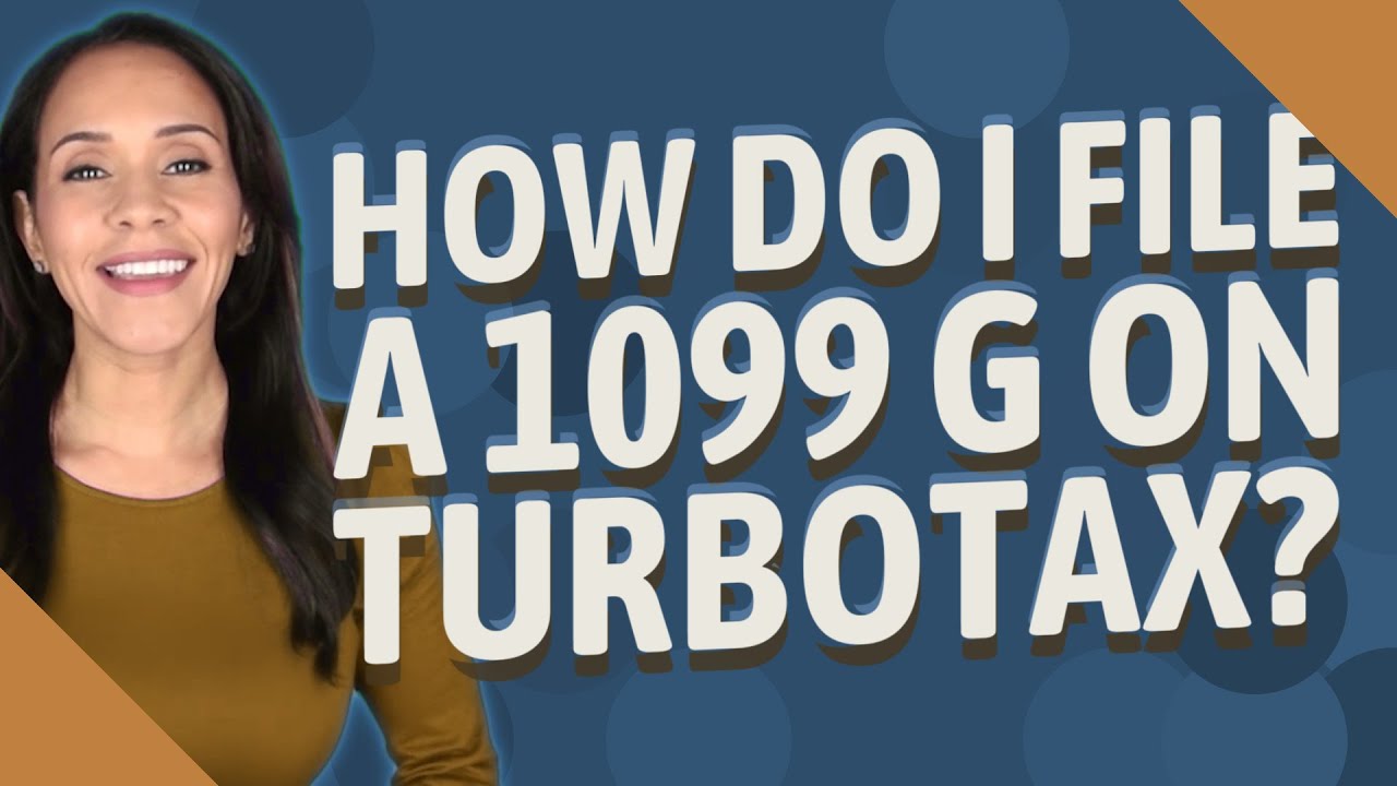 How Do I File A 1099 G On Turbotax? - YouTube