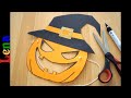 Maske von Kürbis basteln mit Lena 🎃 How to make pumpkin mask 🎃 как сделать маску тыквы из бумаги