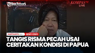 Tangis Risma Pecah Saat Bahas Kondisi Raktyat Papua Tengah