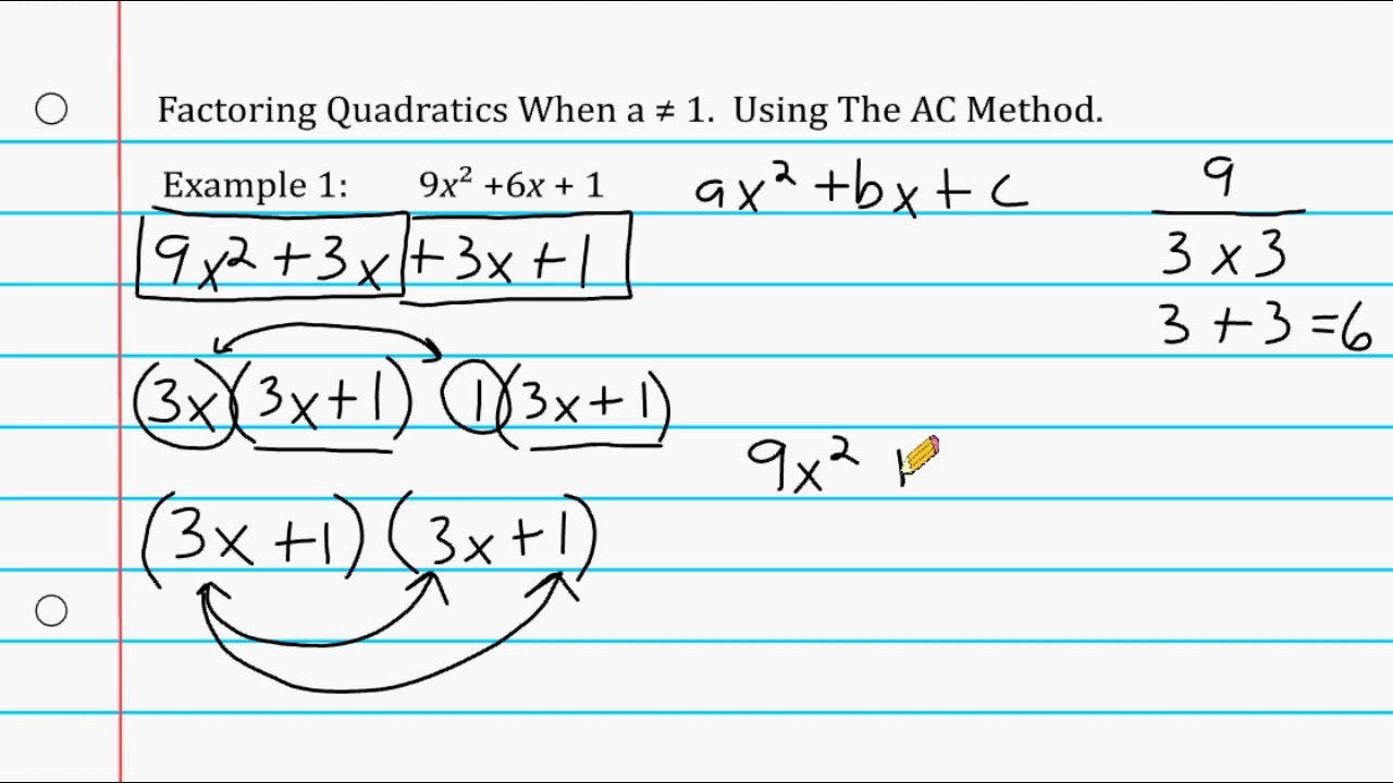 Factoring Quadratics - YouTube