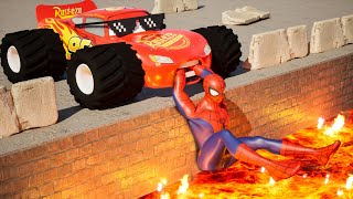 Epic Escape From Spiderman Amazing Maze from Lightning Mcqueen