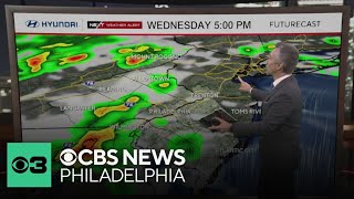Tracking potential for storms Wednesday in Philadelphia region