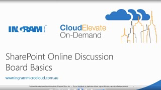 SharePoint Online Discussion Board Basics