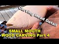 Small Mouth Bass wood carving head detail part 4