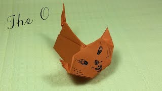 Cat paper, How to make  easy Origami cat paper 2018