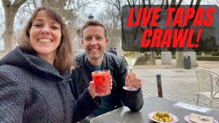 Join the WORLD’S FIRST LIVE tapas crawl 🥳🦐