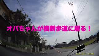 おばちゃんが渡ろうと… 　危険運転者　安曇野市　押野　県道51号線