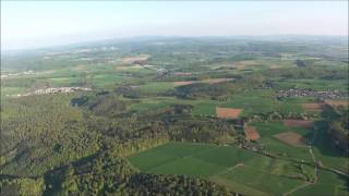 Motordrachenfliegen übers Lahntal, von Aßlar über Weilburg und Runkel nach Eschhofen