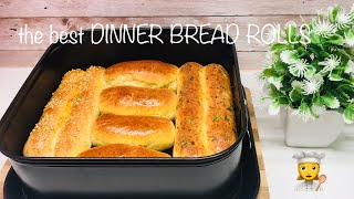 The best DINNER BREAD ROLLS without kneading!