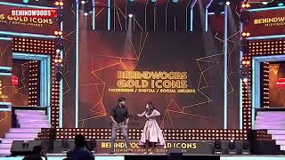 behindwoods golden icon awards sivaangi & ashwin dance | pugazh dance | master