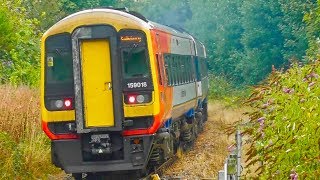 SWR 159007 + 159018 Departs Dorchester West For Sailsbury - Saturday 11th August 2018