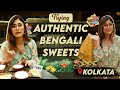 Trying Authentic Bengali Sweets In Kolkata🤤 | Blueberry Doi & Rosogolla😍| Sunita Xpress