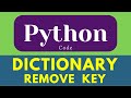 remove key from dictionary in python, python dictionary, programming, #shorts #education #tutorial