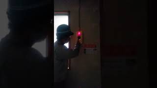 非常警報設備（複合装置）予備電池試験 emergency alarm equipment～小林消防設備　福岡県豊前市　全類消防設備士　第二種電気工事士　経営学修士～