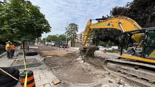 Rails from historic streetcar system unearthed in Windsor, Ontario