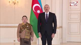 Президент Ильхам Алиев принял верительные грамоты новоназначенного посла Лаоса в Азербайджане