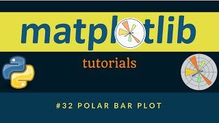 Matplotlib Plotting Tutorials : 032 : Polar Bar Plot