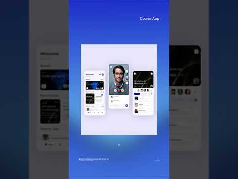 Best 8 examples uiux Design for mobile app Online course app