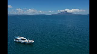 にゃんこ丸さんドローン撮影　#kagoshima  #dronevideo #錦江湾 #遊漁船