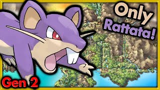 Can I Beat Pokemon Gold with ONLY Rattata? 🔴 Pokemon Challenges ► NO ITEMS IN BATTLE