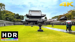 【4K HDR】Walk in Takaoka Zuiryuji Temple - Japan Walking Tour - Fall 2020