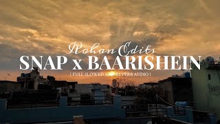 SNAP x BAARISHEIN • Rohan Edits • Full Slowed and Reverb Audio • Copyright Free • Full Music Series