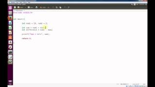 Programming C in Linux - Simple Math Expressions with Integers (int)