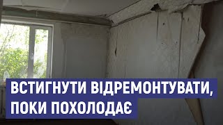 The family, whose home was targeted by the Russian military, found another