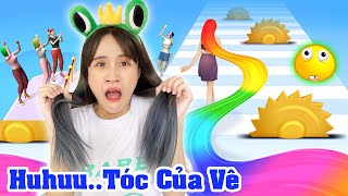 Thử Thách Chạy Chậm Là Bị Cắt Mất Tóc | Hair Challenge | Vê Vê Official