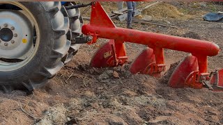 FULL VIDEO Sonalika tractor Tiger 4x4 / 3 Disc Plough / All Equipment attachment parts joining/ 52HP