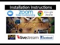 How to Install 'Zoom Meetings' on a Laptop PC with Camera