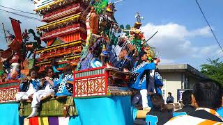 福智町金田菅原神社神幸祭　町部宝見子供山笠2018