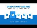 Direction-Aware Card Hover Effects | Pure CSS Effects